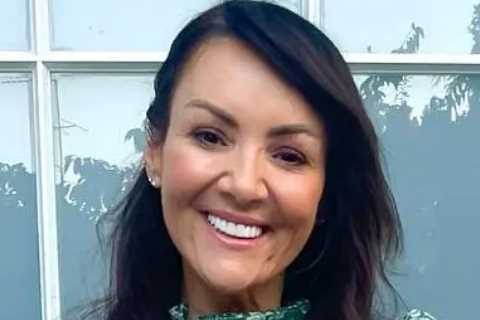 Martine McCutcheon looks slimmer than ever in green maxidress as she heads to a BBQ in the heatwave
