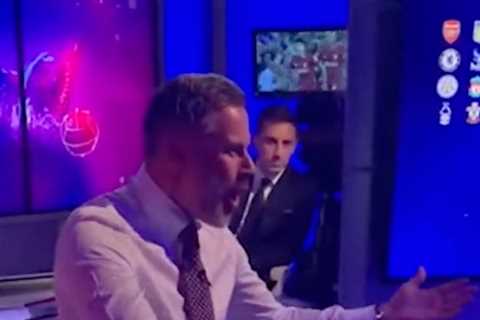 Fans all saying the same thing about Jamie Carragher’s dodgy dancing in front of Gary Neville after ..