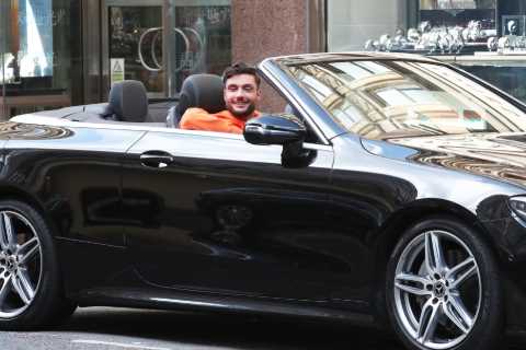 Love Island winner Davide mobbed by fans as he drives £60k Mercedes through Manchester