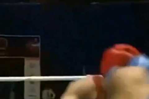 Watch rare moment Anthony Joshua rival Olekasandr Usyk is DROPPED from vicious body shot in amateurs