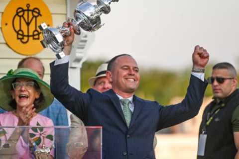 Top horse trainer Chad Brown ‘pushed ex down stairs and tried to choke her’ after being found in..