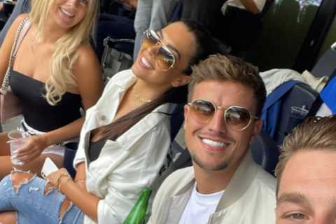 Love Island’s Gemma Owen and Luca enjoy hungover date with Tasha and Andrew as they watch Spurs