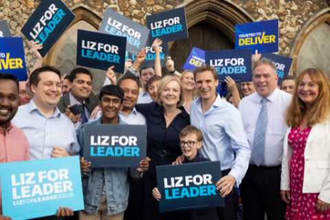 PM favourite Liz Truss could cut taxes for tradesmen &amp; hints families will get more help with..