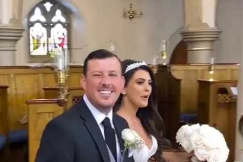 Towie’s Little Chris looks very different as he marries Rossella Castellana in stunning ceremony