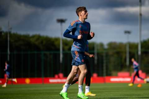 Man Utd midfielder James Garner wanted by Spurs, Leeds and Southampton in transfer scramble as Red..