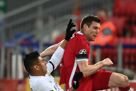 Man Utd fans all saying the same thing about Casemiro after clip of him wiping out Liverpool’s..