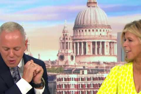 Kate Garraway and close friend Rob Rinder fight back tears as they discuss Derek Draper’s health..