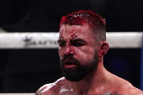 Ex-UFC star Mike Perry looks unrecognisable after bare-knuckle boxing bloodbath against Michael..