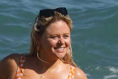 Emily Atack looks incredible in a bikini as she poses for pics on holiday – leaving Big Brother..