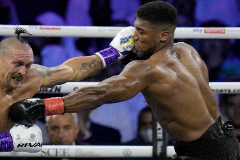 Anthony Joshua threw FEWER punches at Oleksandr Usyk in rematch compared to first fight despite..