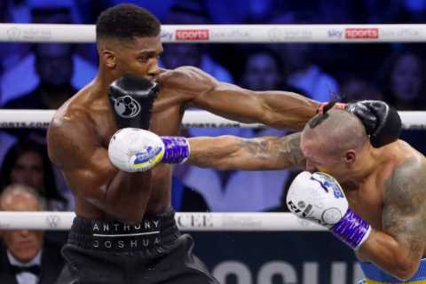 Eddie Hearn was ready to run into the ring in round nine after believing Anthony Joshua was on the..