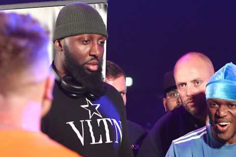 KSI and Joe Weller almost trade punches in fiery face-off before security step in as a YouTuber..