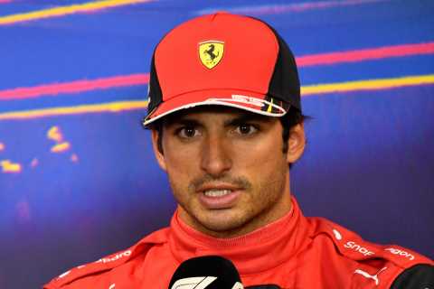 Carlos Sainz to start Belgian Grand Prix on pole despite NOT finishing fastest with Lewis Hamilton..