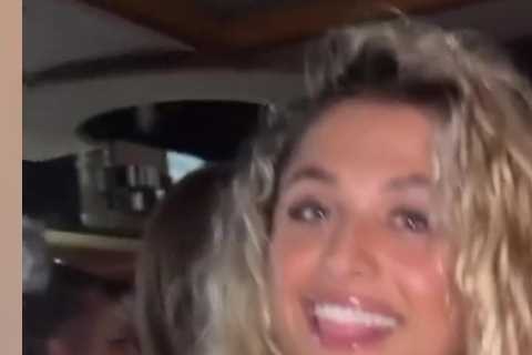 Love Island stars Antigoni Buxton and Paige Thorne join KSI’s glam boat party on Thames after..