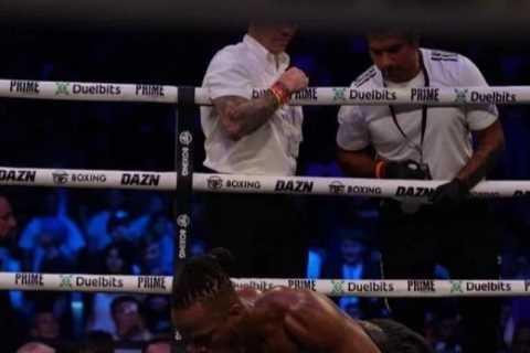 KSI so relaxed during Swarmz fight he did PRESS-UPS between rounds just moments before delivering..