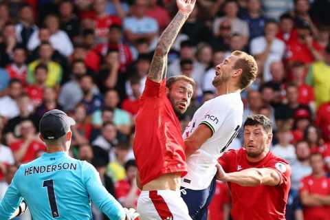 Fans all saying same thing as Steve Cook incredibly escapes red card for handball in Nottingham..