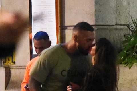 Hollyoaks Jen Metcalfe snogs mystery man in the street after boozy night out in Manchester