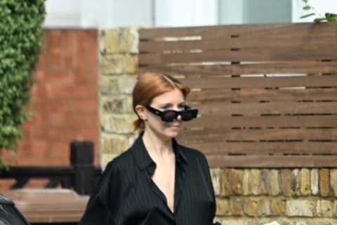 Stacey Dooley covers up bump after revealing she’s pregnant with Strictly star Kevin Clifton’s baby