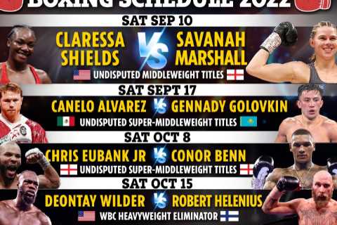 Boxing schedule 2022: Results, upcoming fights including Eubank Jr vs Benn, Floyd Mayweather &amp;..