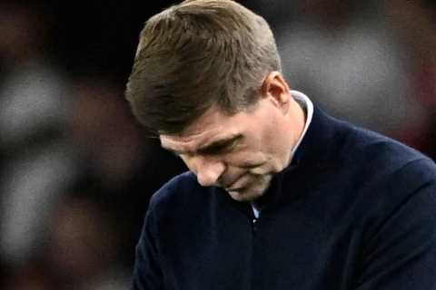 Arsenal fans told Steven Gerrard he’s ‘getting sacked in the morning’ and they might not be far..