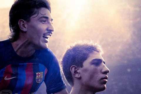 ‘The baby is back’ – Hector Bellerin pictured at boyhood club Barcelona for first time after free..