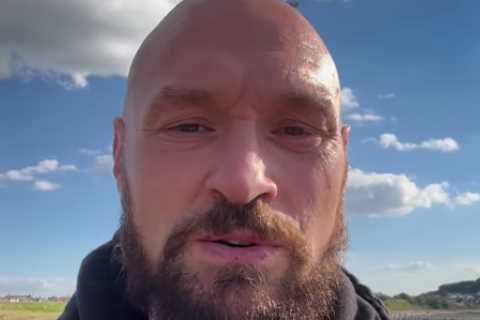 Tyson Fury spotted out on run through Morecambe as he confirms WWE appearance ahead of Oleksandr..