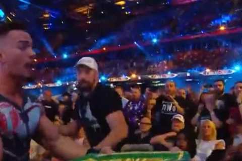 Fans all say same thing as Tyson Fury knocks out Theory at WWE’s Clash at the Castle before singing ..