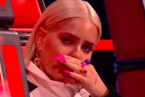 The Voice judge Anne-Marie breaks down in tears during show