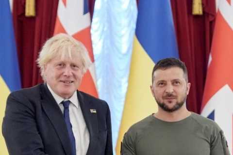 Ukraine President Volodymyr Zelensky hails Boris Johnson’s ‘bravery and principles’ after farewell..