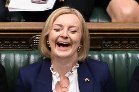 Liz Truss cheers Tory backbenchers as she tears into Labour’s Keir Starmer over tax rises at first..