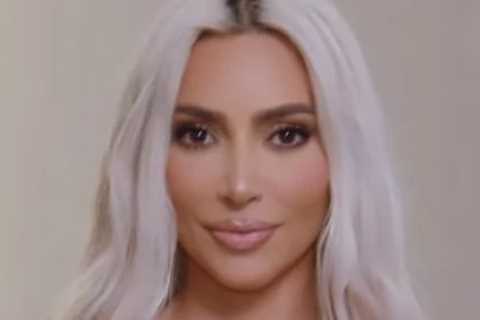 Kim Kardashian sparks concern after her nude bodysuit hangs off her tiny waist and arms in new..