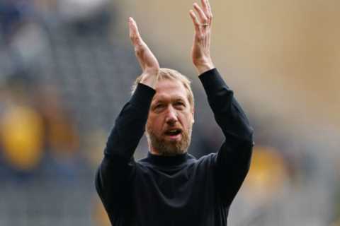 Watch Graham Potter arrive at Brighton training ground to say goodbye after agreeing to take over..