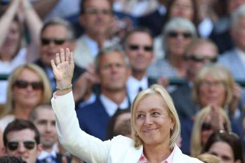 How old is Martina Navratilova, who is she married to, when did she have cancer and what was the..