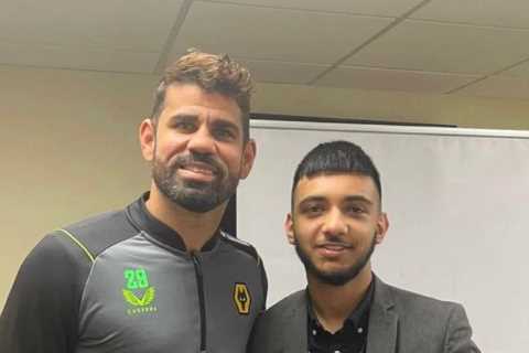 Diego Costa pictured in Wolves training gear for the first time as Chelsea legend closes in on..
