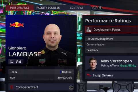 F1 Manager 2022 causes a stir as Max Verstappen gets angry over his teammate’s rating