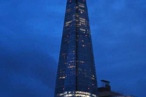 Purple lights &amp; Union Jacks seen in cities from New York to Tel Aviv as the world pays tribute..