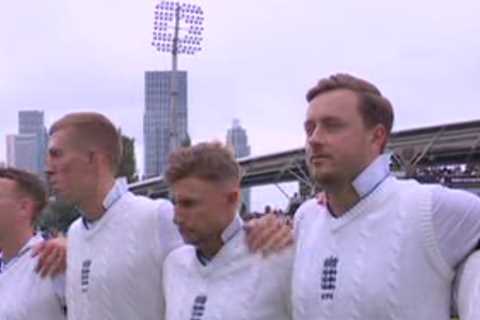 Emotional England cricketers sing ‘God Save the King’ and pay respects to The Queen before South..
