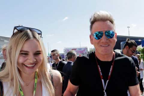 Gordon Ramsey, Sylvester Stallone and football legends watch on from star-studded crowd at Italian..