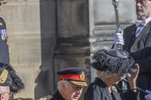King Charles was merely a son lost in his grief as he walked slowly behind the Queen’s coffin