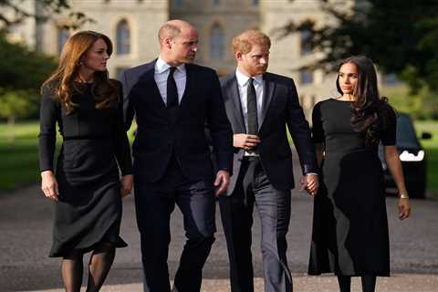 Meghan Markle and Prince Harry join William &amp; Kate for intimate Palace gathering as Queen’s..