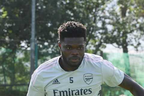 Arsenal in huge boost as Thomas Partey returns to full training ahead of Brentford clash after..