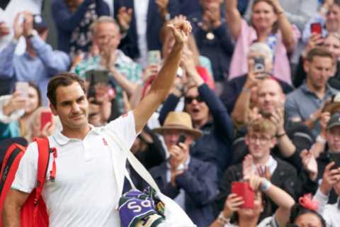 When is Roger Federer’s last match and what TV channel is it on?