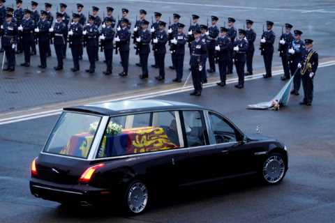 The Queen’s coffin set to leave London on Monday to a tear-jerking rendition of I Vow To Thee My..