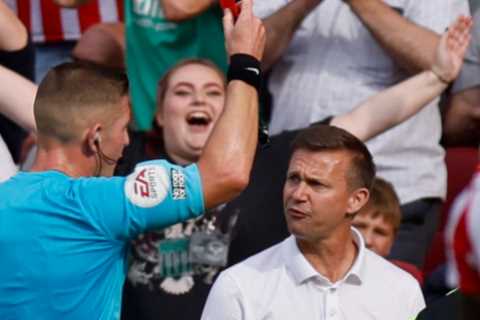 Leeds boss Jesse Marsch slapped with one-match touchline ban for improper language and will miss..