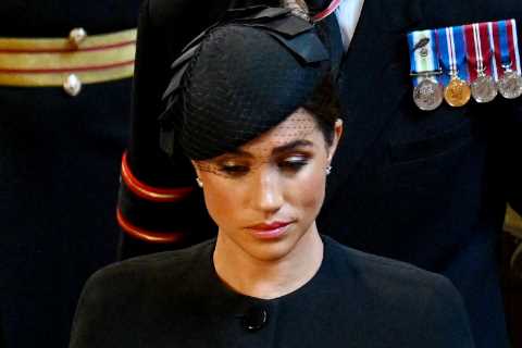 Secret symbol on Meghan Markle’s shoes explained as confused royal fans finally figure it out