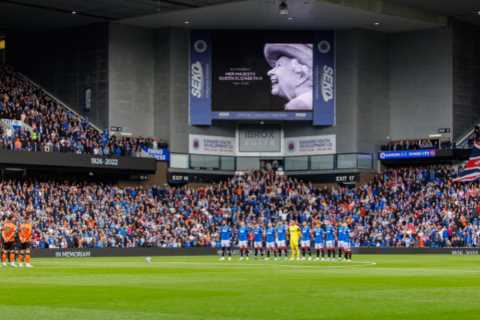 Dundee United fans sing vile chant about the Queen during minute’s silence sparking furious..