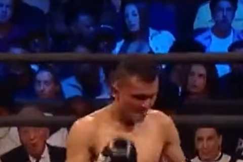 Brit hopeful Frank Arnold in sickening KO and carried out of ring on stretcher as fans fume at..