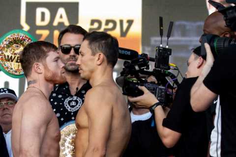 Canelo vs Golovkin 3 weigh-in shock as underdog Triple G weighs in HEAVIER than Mexican foe before..