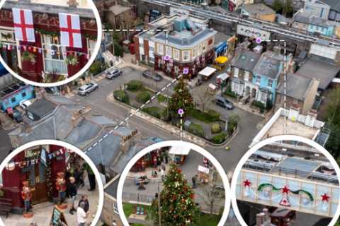 EastEnders’ Albert Square is ready for Christmas and World Cup episodes after epic set makeover