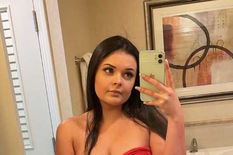 Teen Mom alum Lexi Tatman shows off major underboob in a skintight cut-out red dress for a new sexy ..
